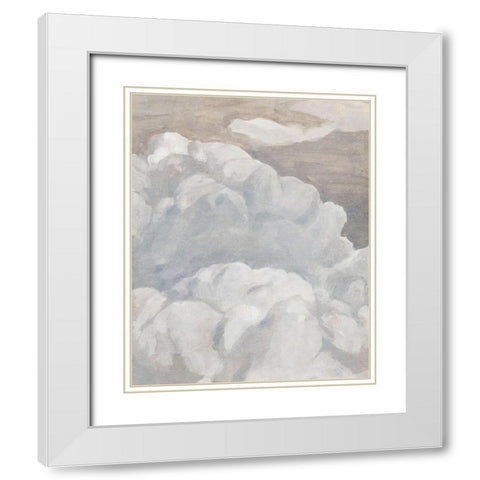 Scattered Sky II White Modern Wood Framed Art Print with Double Matting by Warren, Annie