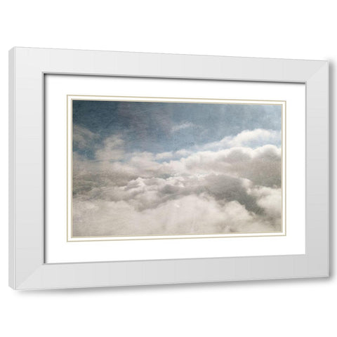 From Above I White Modern Wood Framed Art Print with Double Matting by Chandler, Sharon