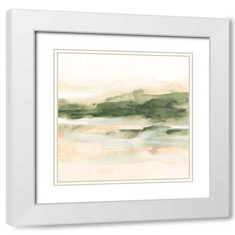 Marsh at Dusk I White Modern Wood Framed Art Print with Double Matting by Vess, June Erica