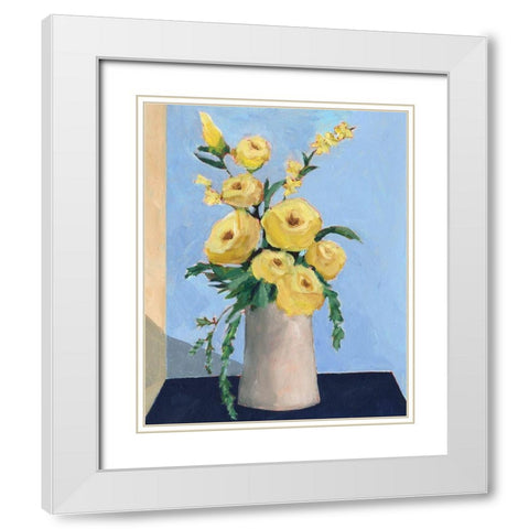 Garden Rewards I White Modern Wood Framed Art Print with Double Matting by Moore, Regina