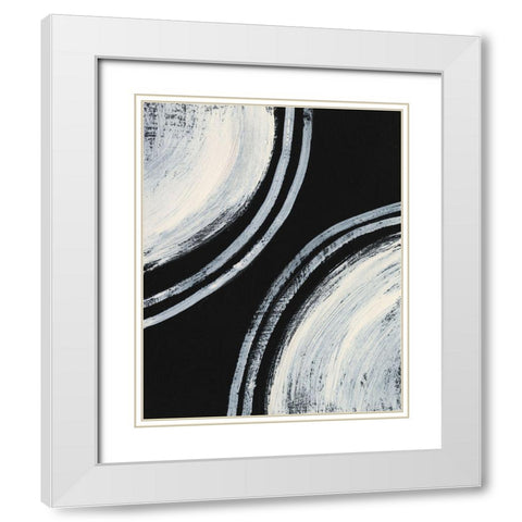 Ivory and Black I White Modern Wood Framed Art Print with Double Matting by Moore, Regina