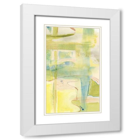 Pastel Bond IV White Modern Wood Framed Art Print with Double Matting by Moore, Regina