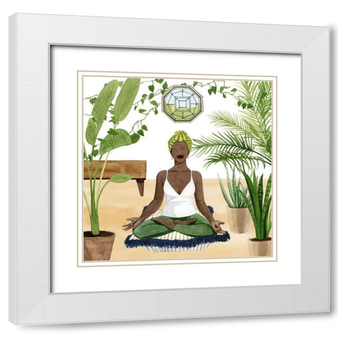 Alone Time II White Modern Wood Framed Art Print with Double Matting by Popp, Grace