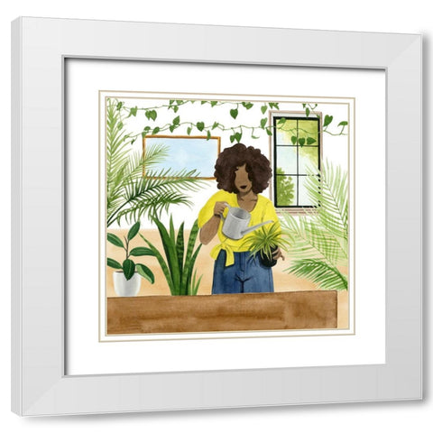 Alone Time III White Modern Wood Framed Art Print with Double Matting by Popp, Grace