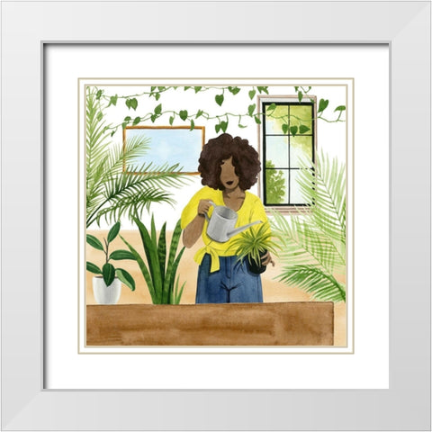 Alone Time III White Modern Wood Framed Art Print with Double Matting by Popp, Grace