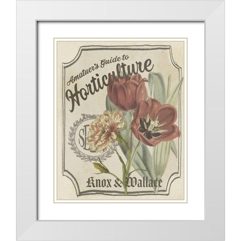 Vintage Seed Packets I White Modern Wood Framed Art Print with Double Matting by Studio W
