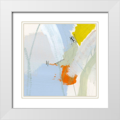 Colorful Crop I White Modern Wood Framed Art Print with Double Matting by Barnes, Victoria