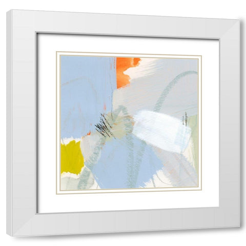 Colorful Crop II White Modern Wood Framed Art Print with Double Matting by Barnes, Victoria