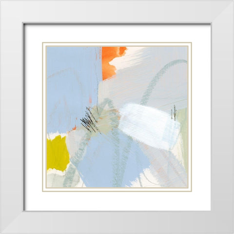 Colorful Crop II White Modern Wood Framed Art Print with Double Matting by Barnes, Victoria