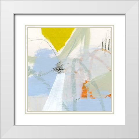 Colorful Crop III White Modern Wood Framed Art Print with Double Matting by Barnes, Victoria