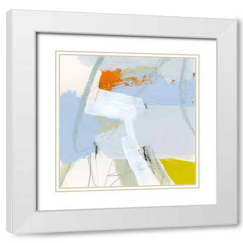 Colorful Crop IV White Modern Wood Framed Art Print with Double Matting by Barnes, Victoria