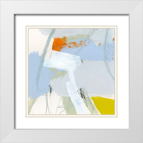 Colorful Crop IV White Modern Wood Framed Art Print with Double Matting by Barnes, Victoria