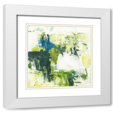 Summer Meadow II White Modern Wood Framed Art Print with Double Matting by Wang, Melissa