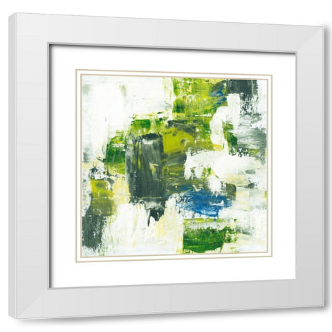 Summer Meadow IV White Modern Wood Framed Art Print with Double Matting by Wang, Melissa