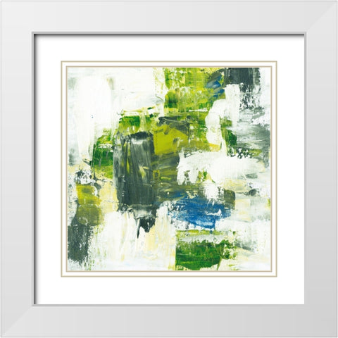 Summer Meadow IV White Modern Wood Framed Art Print with Double Matting by Wang, Melissa