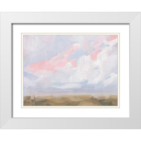 Sandbridge Beach I White Modern Wood Framed Art Print with Double Matting by Green, Jacob