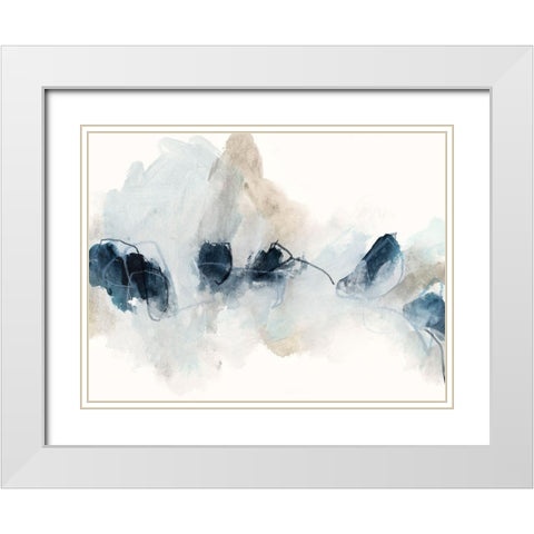 Tranquil Cloudbank I White Modern Wood Framed Art Print with Double Matting by Vess, June Erica