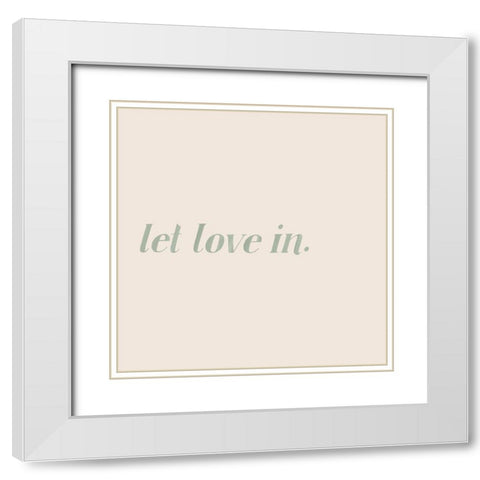 Block Letter Affirmations I White Modern Wood Framed Art Print with Double Matting by Popp, Grace