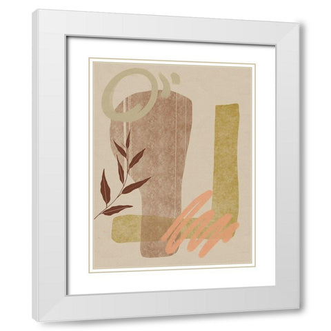 Autumn Soul II White Modern Wood Framed Art Print with Double Matting by Holman, Nicholas