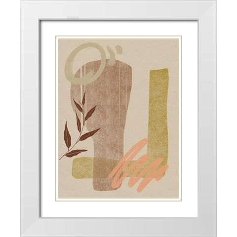 Autumn Soul II White Modern Wood Framed Art Print with Double Matting by Holman, Nicholas