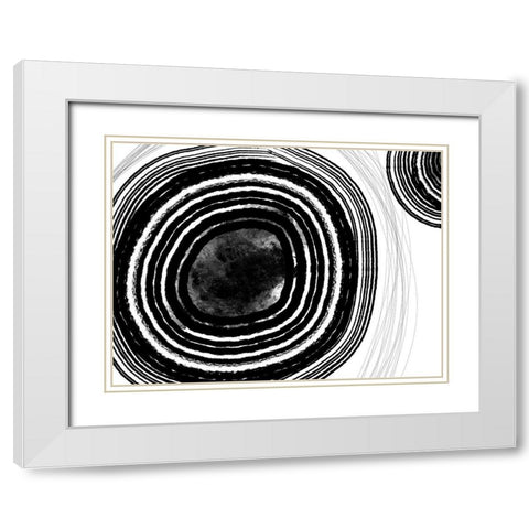 Under the Microscope I White Modern Wood Framed Art Print with Double Matting by Holman, Nicholas