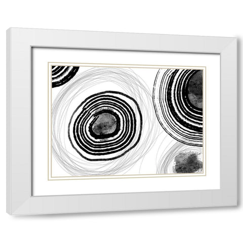 Under the Microscope III White Modern Wood Framed Art Print with Double Matting by Holman, Nicholas