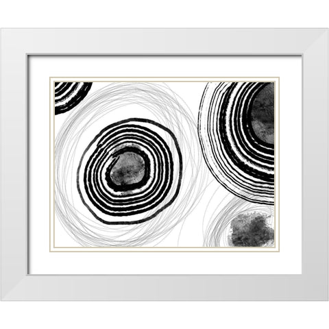 Under the Microscope III White Modern Wood Framed Art Print with Double Matting by Holman, Nicholas