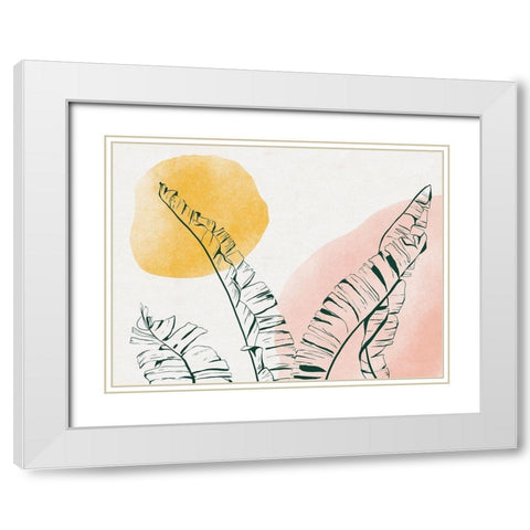 Summer Warmth II White Modern Wood Framed Art Print with Double Matting by Holman, Nicholas