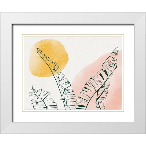 Summer Warmth II White Modern Wood Framed Art Print with Double Matting by Holman, Nicholas