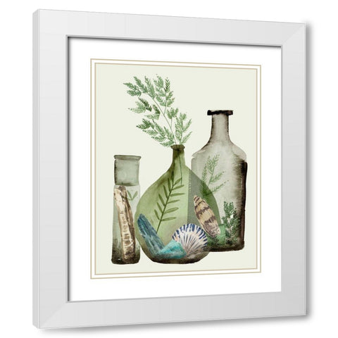 Ocean in a Bottle IV White Modern Wood Framed Art Print with Double Matting by Wang, Melissa