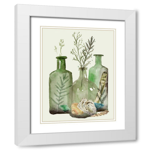 Ocean in a Bottle VI White Modern Wood Framed Art Print with Double Matting by Wang, Melissa