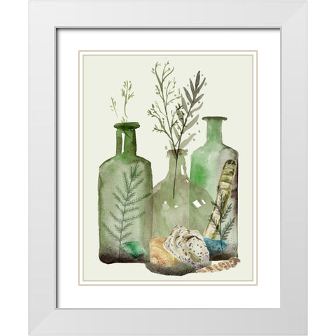 Ocean in a Bottle VI White Modern Wood Framed Art Print with Double Matting by Wang, Melissa