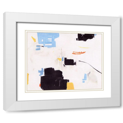 Inland Sands I White Modern Wood Framed Art Print with Double Matting by Wang, Melissa