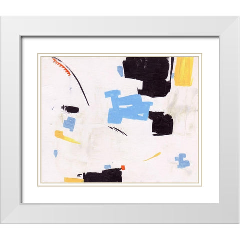 Inland Sands III White Modern Wood Framed Art Print with Double Matting by Wang, Melissa