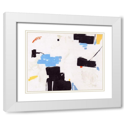 Inland Sands IV White Modern Wood Framed Art Print with Double Matting by Wang, Melissa