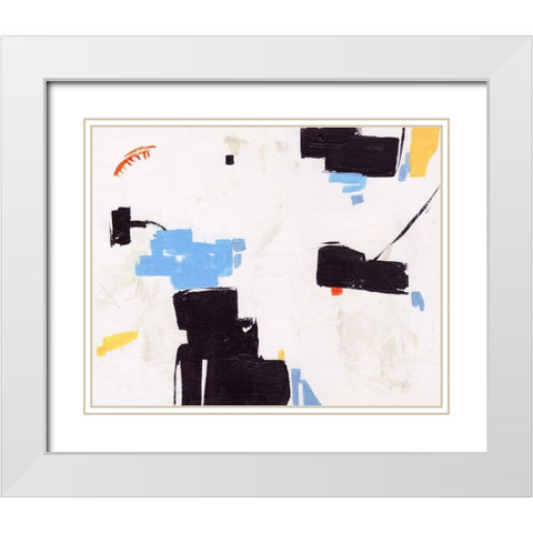 Inland Sands IV White Modern Wood Framed Art Print with Double Matting by Wang, Melissa