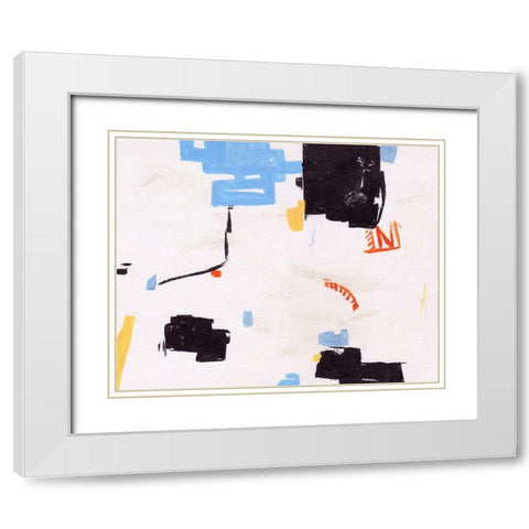 Inland Sands V White Modern Wood Framed Art Print with Double Matting by Wang, Melissa