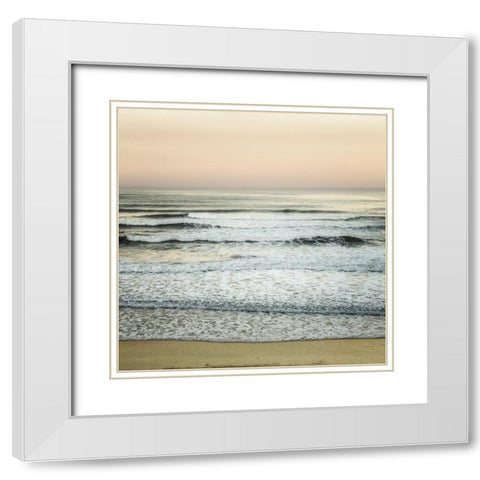 Serenity by the Sea I White Modern Wood Framed Art Print with Double Matting by Poinski, Dianne