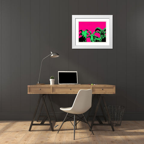 Pop Art Farm II White Modern Wood Framed Art Print with Double Matting by Warren, Annie