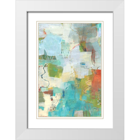 Galore I White Modern Wood Framed Art Print with Double Matting by Jachimiec, Sue