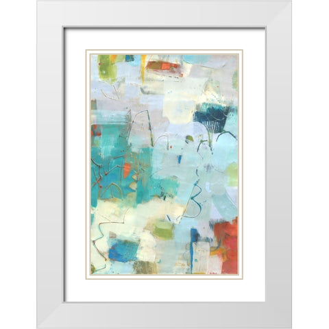 Galore II White Modern Wood Framed Art Print with Double Matting by Jachimiec, Sue