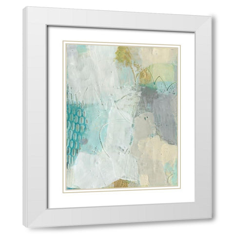 Laxe I White Modern Wood Framed Art Print with Double Matting by Jachimiec, Sue