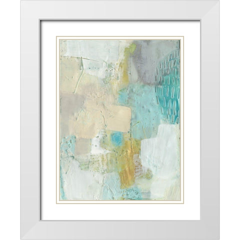 Laxe II White Modern Wood Framed Art Print with Double Matting by Jachimiec, Sue