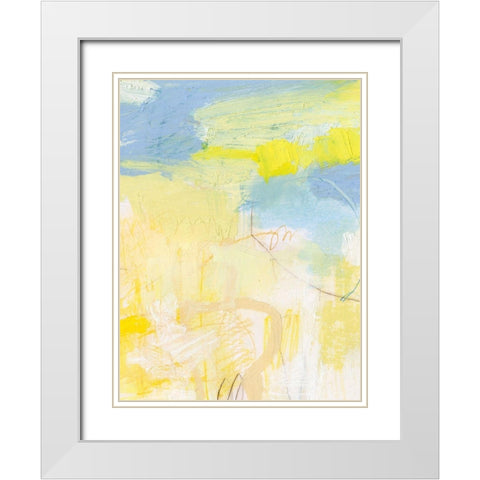 Corrie II White Modern Wood Framed Art Print with Double Matting by Jachimiec, Sue