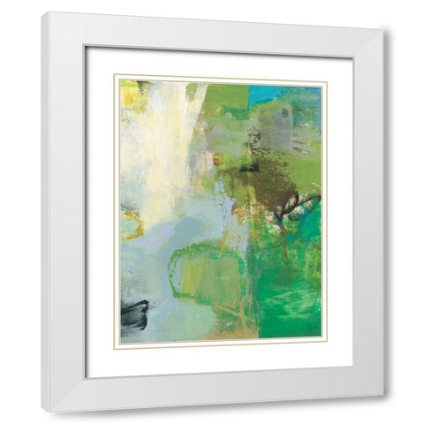 Mod I White Modern Wood Framed Art Print with Double Matting by Jachimiec, Sue