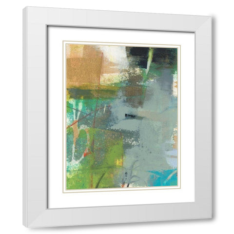 Mod II White Modern Wood Framed Art Print with Double Matting by Jachimiec, Sue