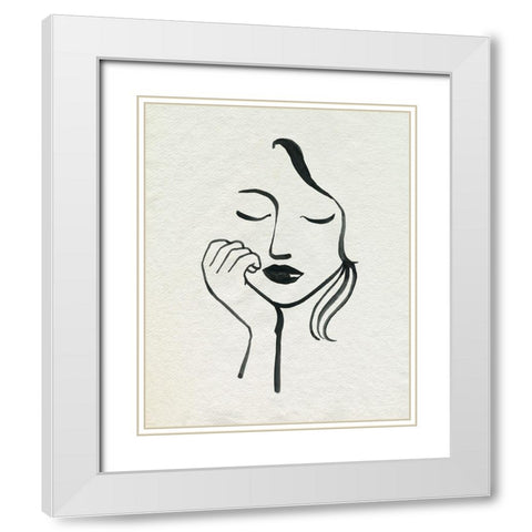 Day Dreamer I White Modern Wood Framed Art Print with Double Matting by Popp, Grace