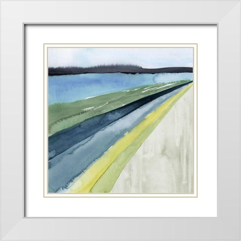 Pastel Perspective I White Modern Wood Framed Art Print with Double Matting by Popp, Grace