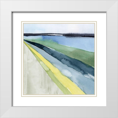 Pastel Perspective II White Modern Wood Framed Art Print with Double Matting by Popp, Grace