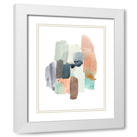Glaciers Edge I White Modern Wood Framed Art Print with Double Matting by Warren, Annie